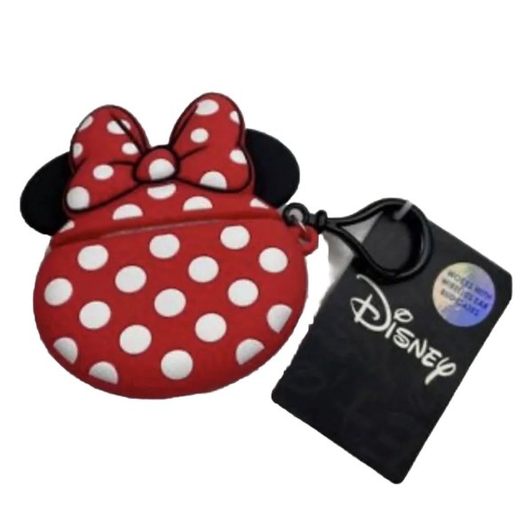 Disney Minnie Mouse Airpod Case Red White Earbud Silicone Case, Brand New w Tags - Picture 5 of 13